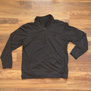 Men's Black Quarter-Zip Pullover. Sz Large. Like New